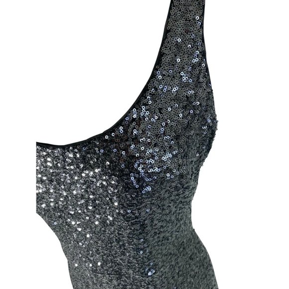 Ralph Lauren Sequin Maxi Long Dress Black Grey NWT - Picture 8 of 8